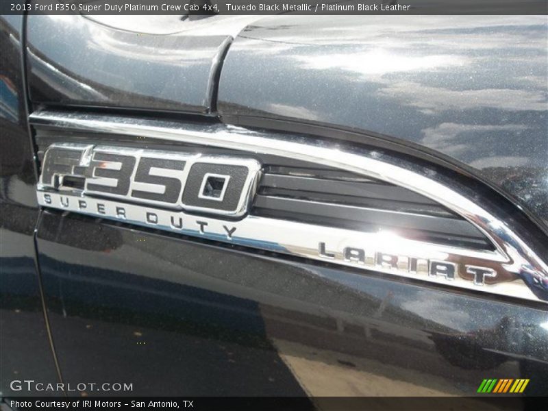 Tuxedo Black Metallic / Platinum Black Leather 2013 Ford F350 Super Duty Platinum Crew Cab 4x4