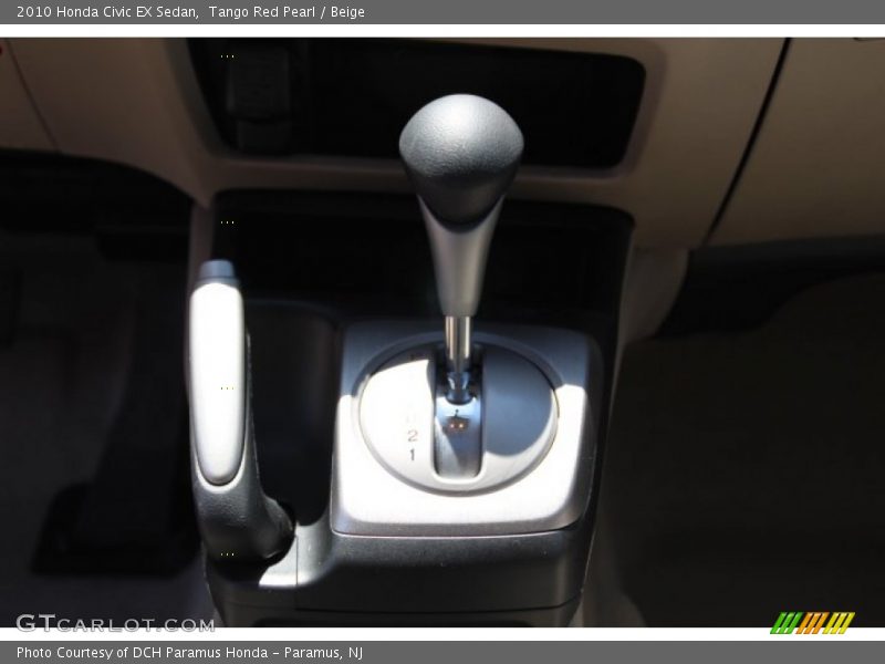 Tango Red Pearl / Beige 2010 Honda Civic EX Sedan