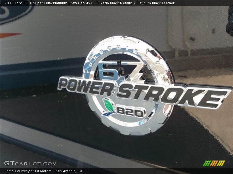 Tuxedo Black Metallic / Platinum Black Leather 2013 Ford F350 Super Duty Platinum Crew Cab 4x4