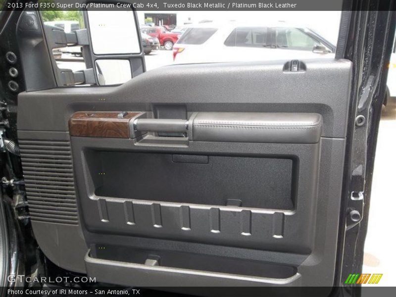 Tuxedo Black Metallic / Platinum Black Leather 2013 Ford F350 Super Duty Platinum Crew Cab 4x4