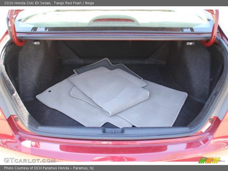 Tango Red Pearl / Beige 2010 Honda Civic EX Sedan