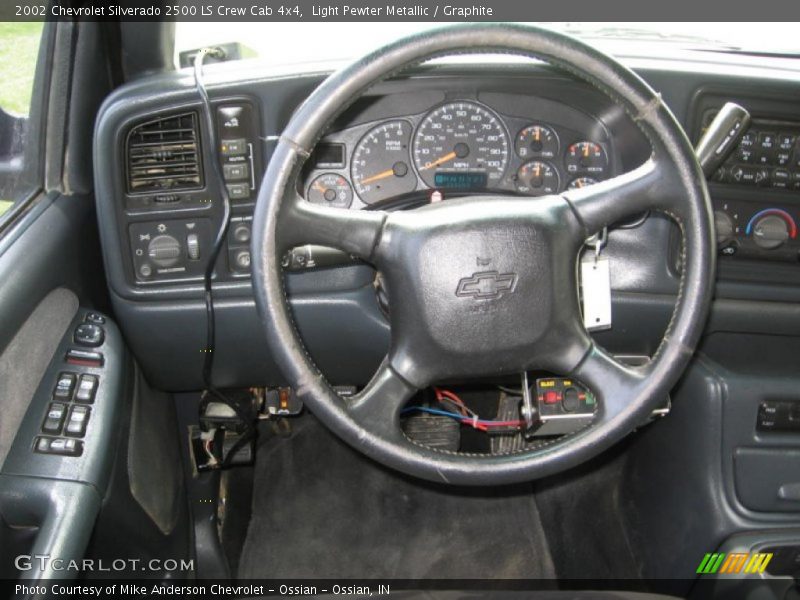 Light Pewter Metallic / Graphite 2002 Chevrolet Silverado 2500 LS Crew Cab 4x4
