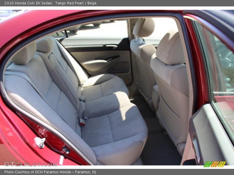 Tango Red Pearl / Beige 2010 Honda Civic EX Sedan
