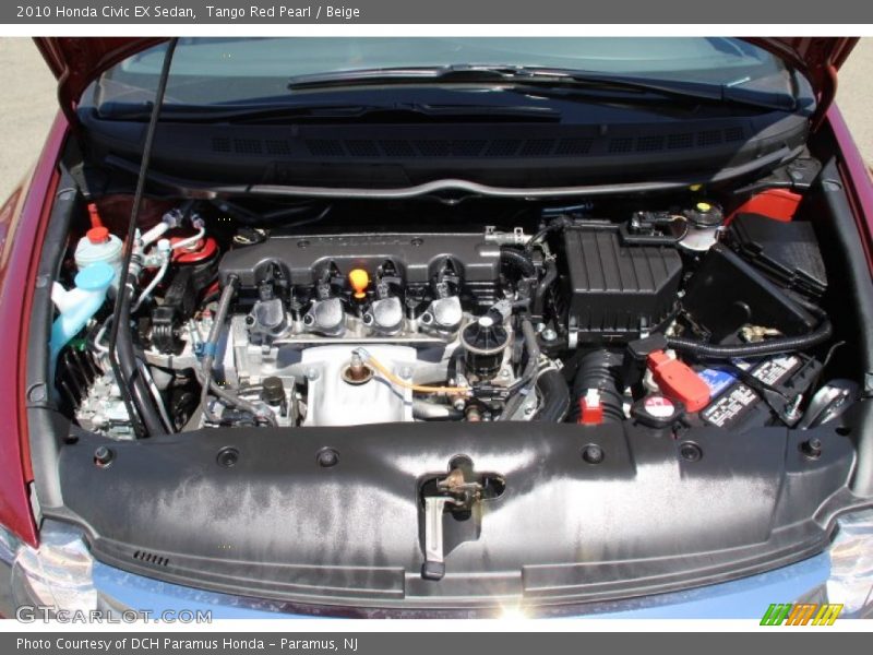 Tango Red Pearl / Beige 2010 Honda Civic EX Sedan
