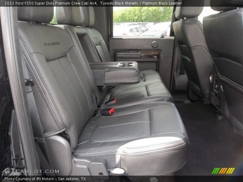Rear Seat of 2013 F350 Super Duty Platinum Crew Cab 4x4