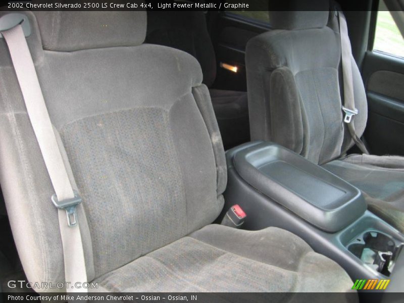 Light Pewter Metallic / Graphite 2002 Chevrolet Silverado 2500 LS Crew Cab 4x4
