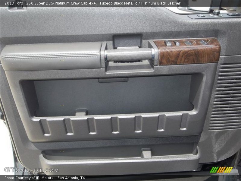 Tuxedo Black Metallic / Platinum Black Leather 2013 Ford F350 Super Duty Platinum Crew Cab 4x4