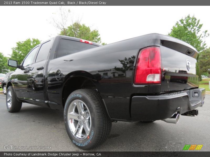 Black / Black/Diesel Gray 2013 Ram 1500 Tradesman Quad Cab