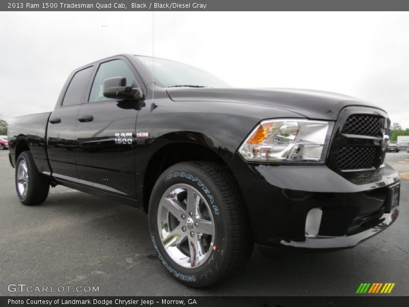 Black / Black/Diesel Gray 2013 Ram 1500 Tradesman Quad Cab
