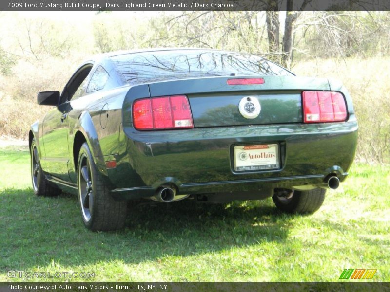 Dark Highland Green Metallic / Dark Charcoal 2009 Ford Mustang Bullitt Coupe