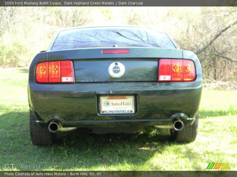 Dark Highland Green Metallic / Dark Charcoal 2009 Ford Mustang Bullitt Coupe