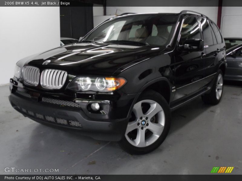 Jet Black / Beige 2006 BMW X5 4.4i