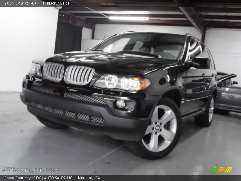 Jet Black / Beige 2006 BMW X5 4.4i