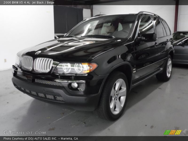 Jet Black / Beige 2006 BMW X5 4.4i