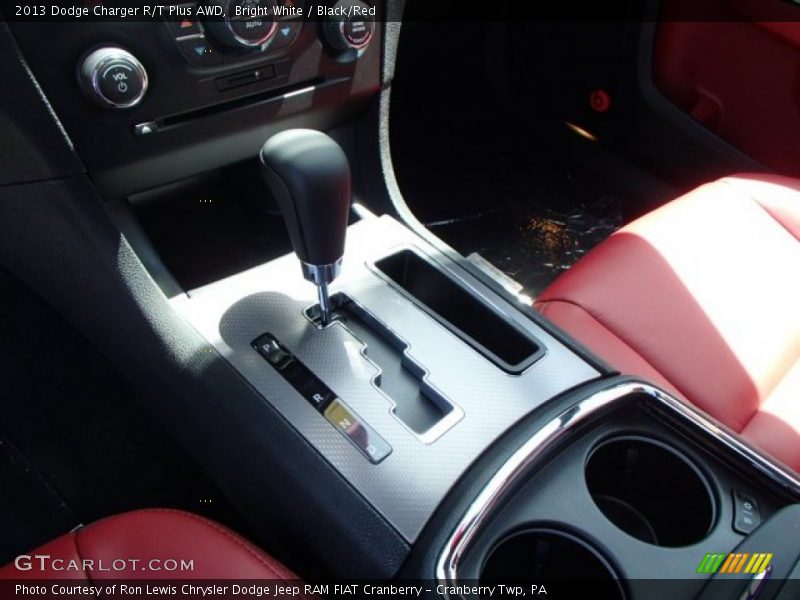 Bright White / Black/Red 2013 Dodge Charger R/T Plus AWD