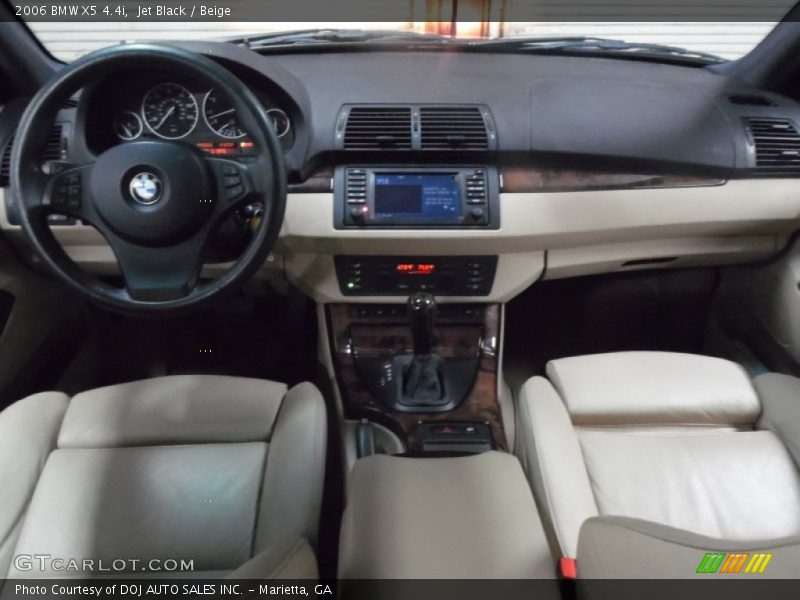 Jet Black / Beige 2006 BMW X5 4.4i