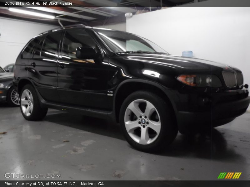 Jet Black / Beige 2006 BMW X5 4.4i
