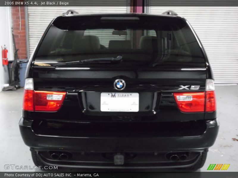 Jet Black / Beige 2006 BMW X5 4.4i