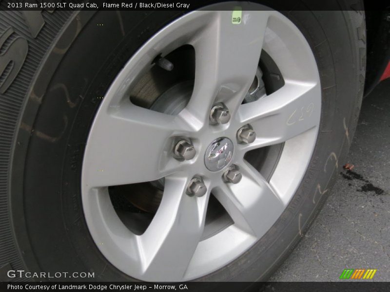 Flame Red / Black/Diesel Gray 2013 Ram 1500 SLT Quad Cab