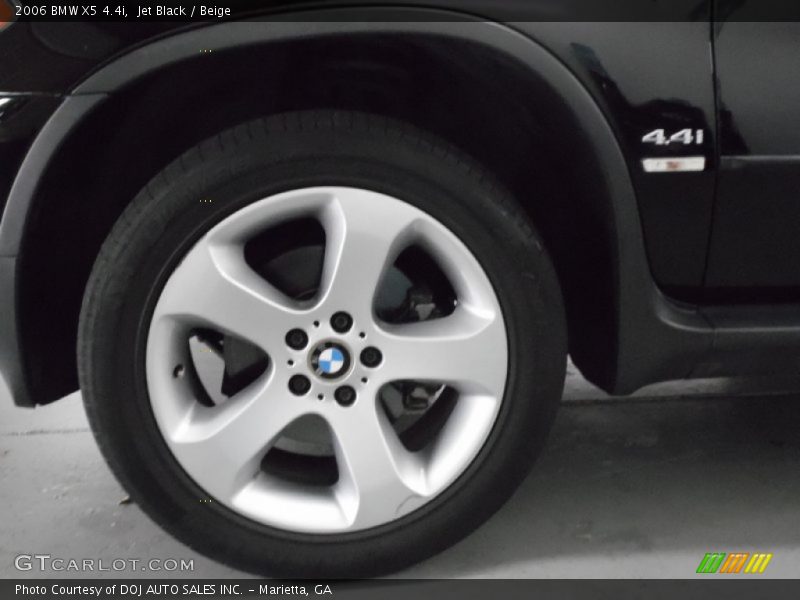 Jet Black / Beige 2006 BMW X5 4.4i