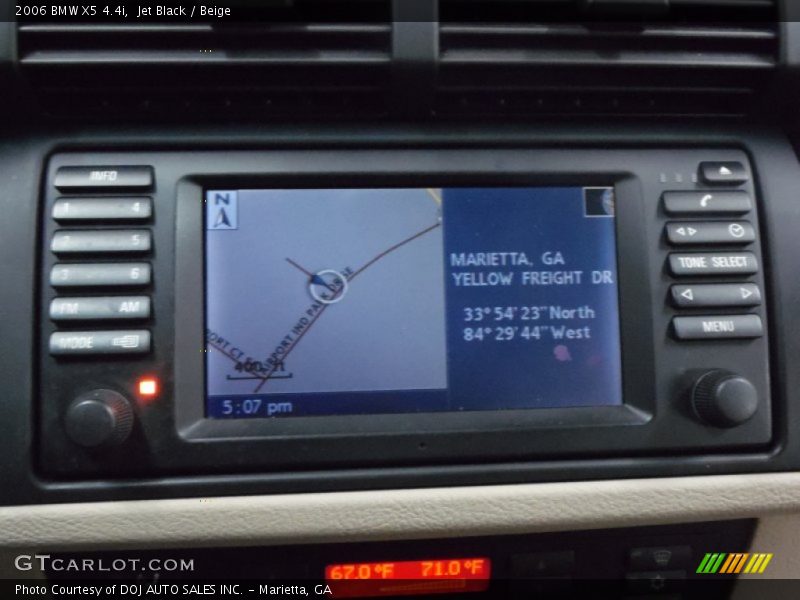 Jet Black / Beige 2006 BMW X5 4.4i