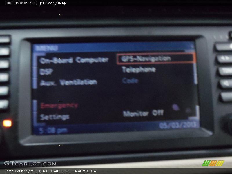 Jet Black / Beige 2006 BMW X5 4.4i