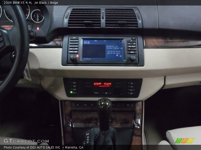 Jet Black / Beige 2006 BMW X5 4.4i