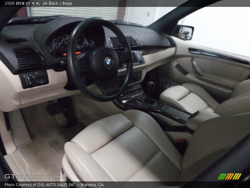 Jet Black / Beige 2006 BMW X5 4.4i