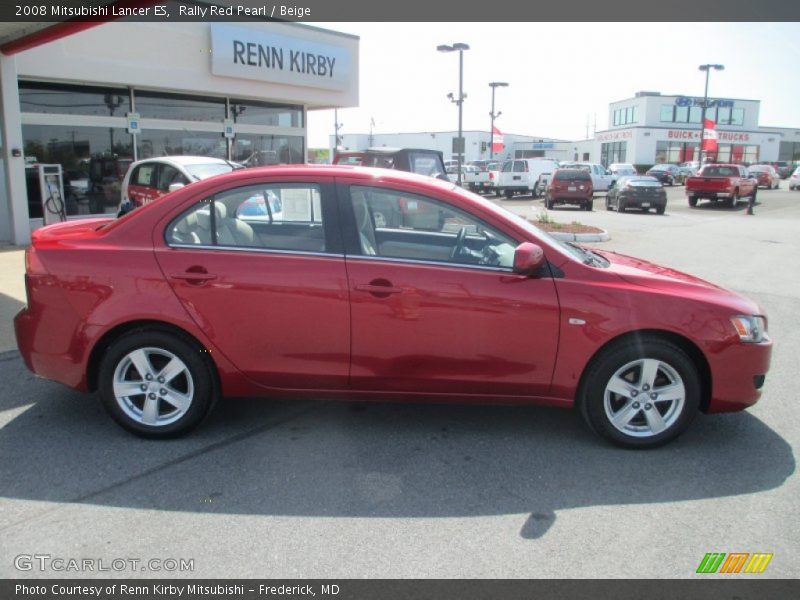 Rally Red Pearl / Beige 2008 Mitsubishi Lancer ES