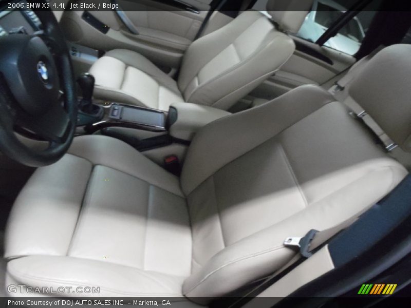 Jet Black / Beige 2006 BMW X5 4.4i