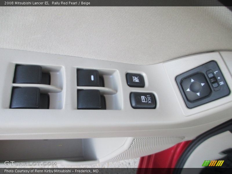 Rally Red Pearl / Beige 2008 Mitsubishi Lancer ES