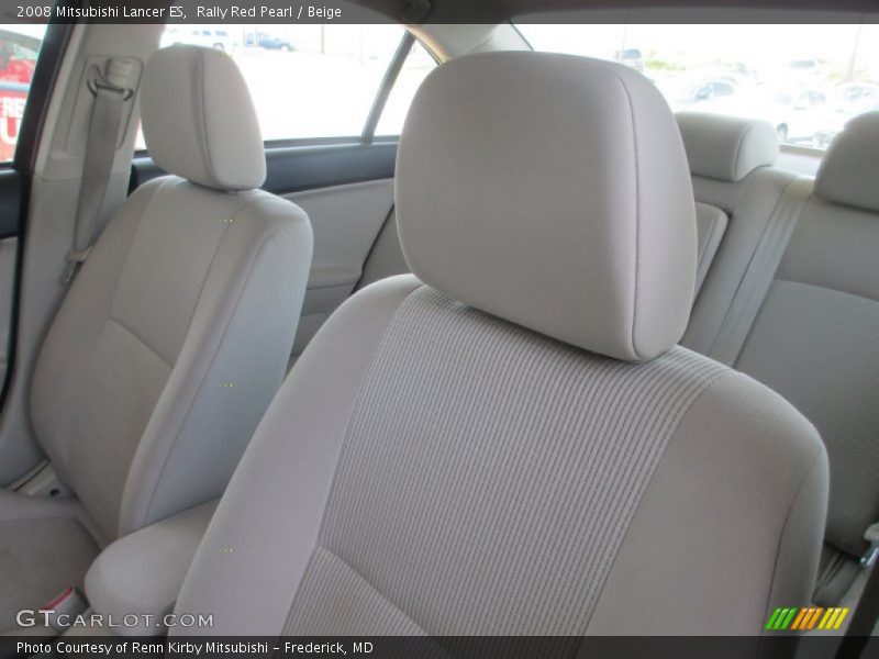 Rally Red Pearl / Beige 2008 Mitsubishi Lancer ES