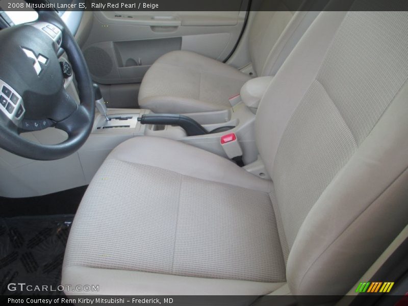 Rally Red Pearl / Beige 2008 Mitsubishi Lancer ES