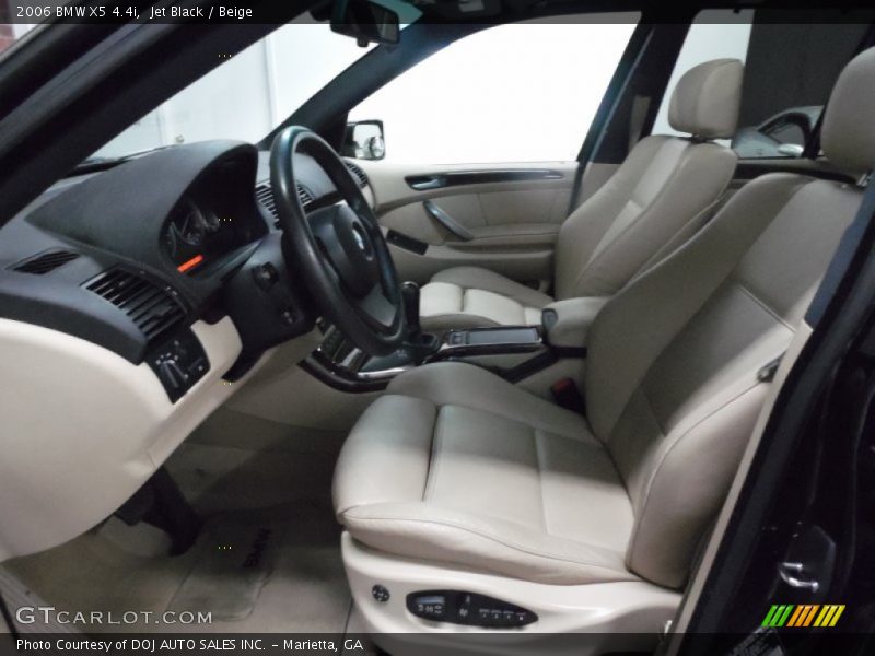 Jet Black / Beige 2006 BMW X5 4.4i