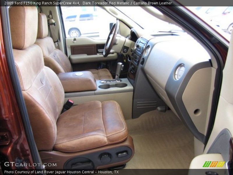 Dark Toreador Red Metallic / Castano Brown Leather 2005 Ford F150 King Ranch SuperCrew 4x4