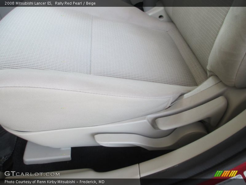 Rally Red Pearl / Beige 2008 Mitsubishi Lancer ES