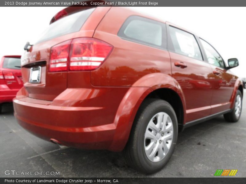 Copper Pearl / Black/Light Frost Beige 2013 Dodge Journey American Value Package