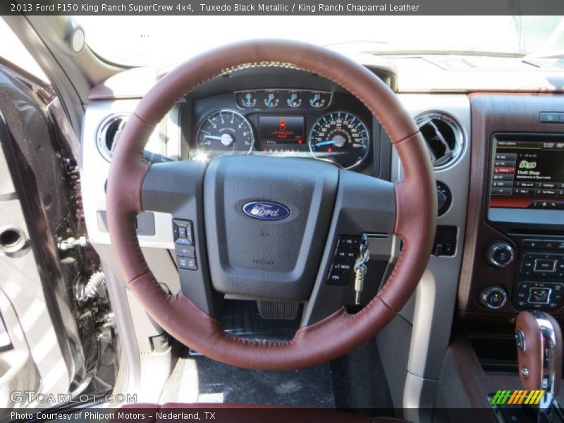 Tuxedo Black Metallic / King Ranch Chaparral Leather 2013 Ford F150 King Ranch SuperCrew 4x4