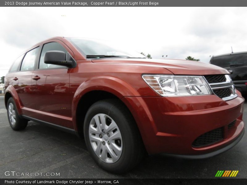 Copper Pearl / Black/Light Frost Beige 2013 Dodge Journey American Value Package