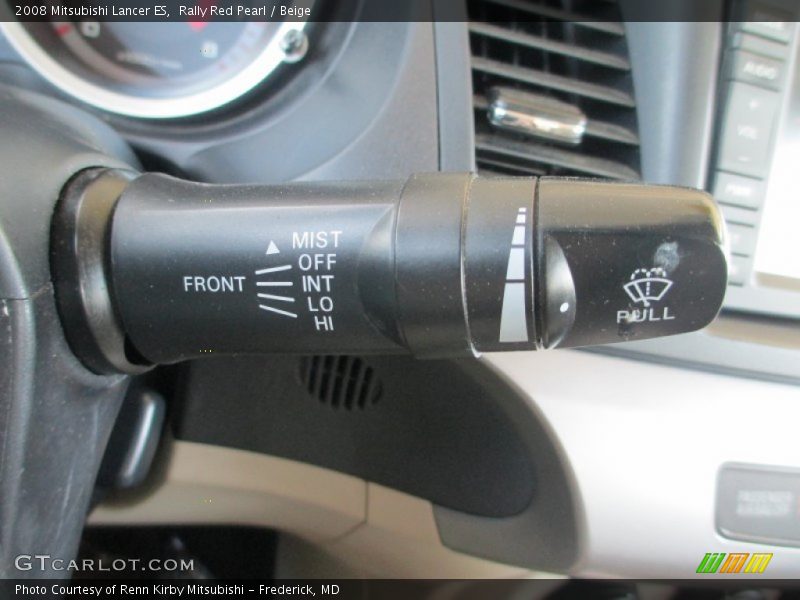 Rally Red Pearl / Beige 2008 Mitsubishi Lancer ES
