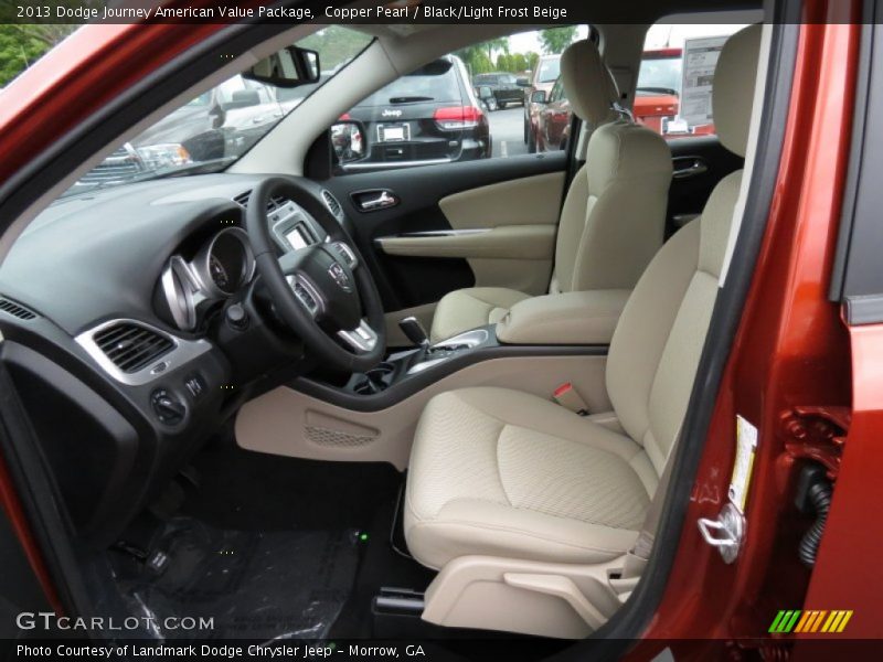 Copper Pearl / Black/Light Frost Beige 2013 Dodge Journey American Value Package