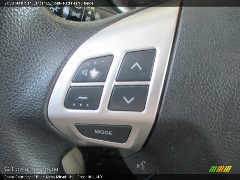 Rally Red Pearl / Beige 2008 Mitsubishi Lancer ES