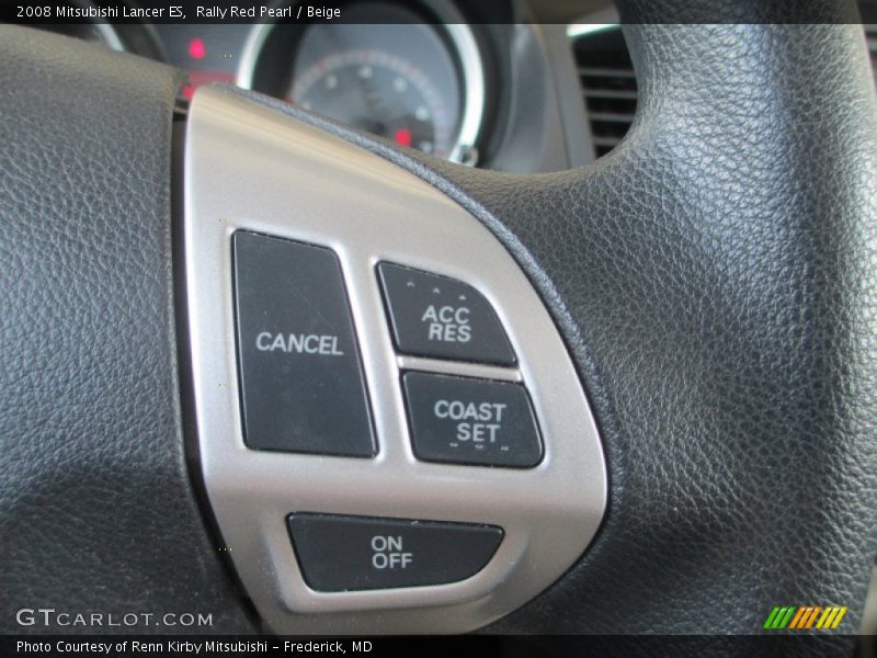Rally Red Pearl / Beige 2008 Mitsubishi Lancer ES