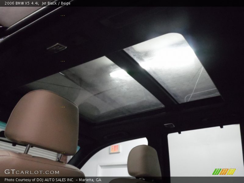 Jet Black / Beige 2006 BMW X5 4.4i