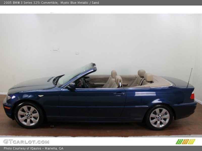 Mystic Blue Metallic / Sand 2005 BMW 3 Series 325i Convertible