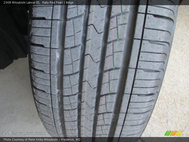 Rally Red Pearl / Beige 2008 Mitsubishi Lancer ES