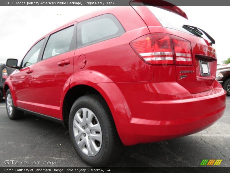 Bright Red / Black 2013 Dodge Journey American Value Package