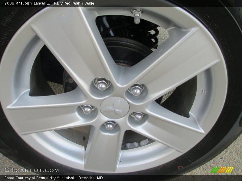 Rally Red Pearl / Beige 2008 Mitsubishi Lancer ES