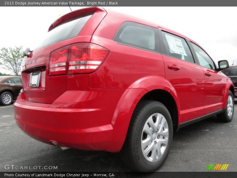 Bright Red / Black 2013 Dodge Journey American Value Package