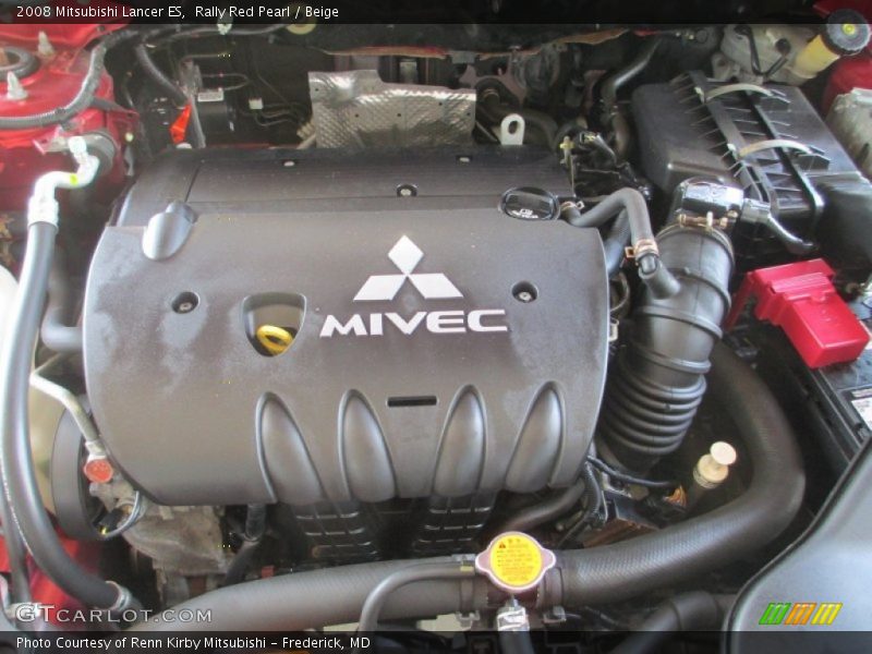 Rally Red Pearl / Beige 2008 Mitsubishi Lancer ES